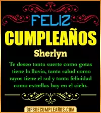 GIF Frases de Cumpleaños Sherlyn